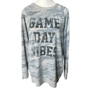Camo “Game Day” Oversized Sweatshirt